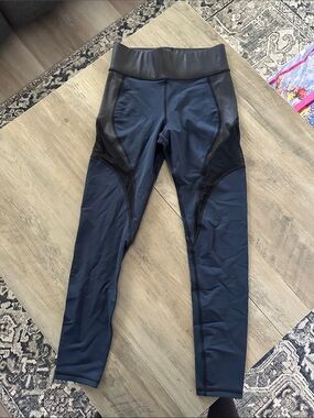 Michi Navy Blue High-Waist Performance Leggings